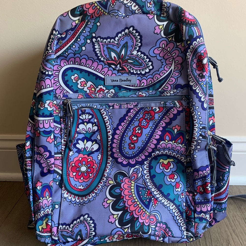 Vera Bradley Floral Paisley Bag in Purple and Blue